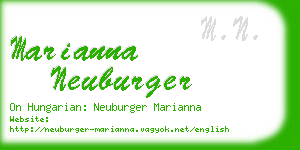 marianna neuburger business card